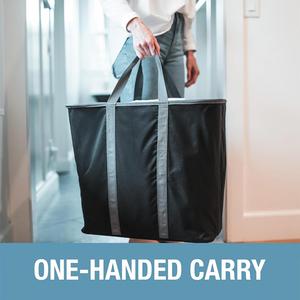 Bolsa de Lavandería Plegable, Paquete de 2, 64L, Contenedor de Almacenamiento Plegable para Ropa, Organizador para Lavandería - Product Image 2