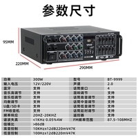 Amplificador de Potencia 12V/220V con Entrada para Tarjeta USB, Sintonización FM y Decodificación sin Pérdidas