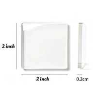 Kit de fabrication d'aimants de réfrigérateur en acrylique transparent DIY, ensemble de création de photos personnalisées, aimants de réfrigérateur pour photos