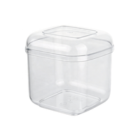Boîte de rangement rigide transparente en PS de qualité alimentaire pour mini-gâteaux, macarons, pâtisseries, collations, salades, aliments pour animaux de compagnie