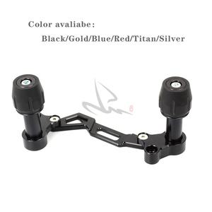 1 paire de protecteur contre les chutes de cadre d'échappement avec curseur, en Aluminium CNC, pour Scooter Yamaha Xmax, Nmax, <span class=keywords><strong>Aerox</strong></span>, toute l'année - Product Image 2