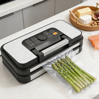 Machine de mise sous vide entièrement automatique à double fil chauffant avec fonction d'inflation d'air pour usage domestique et commercial
