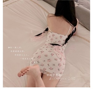 Vestido Ajustado de Lencería con Encaje, Viscosa Suave, Sin Mangas, Blanco, Ropa de Dormir para Mujer, Talla Grande - Product Image 3