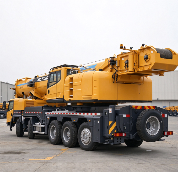 Reliable XCT130G8-1 Truck Crane 130 Ton 4-axle 8-section 78m Main Boom ...