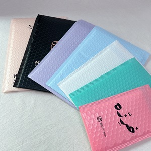 Stampa Logo Air Poly Mailing Bags imbottito busta spedizione Express pacchetto personalizzato Black Bubble Mailer - Product Image 3