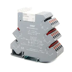 Customized Relay Miniature 24V PLC Industrial Control Relay Socket 6.22mm Thickness Screw Type Low Power Din Rail