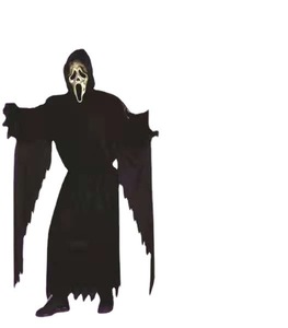 Disfraz de Grim Reaper unisex para adultos Scary Halloween <span class=keywords><strong>Death</strong></span> con capa negra Poliéster Impresión digital - Product Image 3