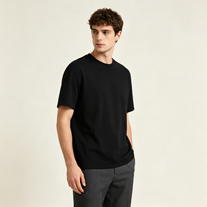 Camisetas Blancas de Algodón 100% de 180 g/m² para Hombre, Impresión de Logotipo Personalizado, Corte Ajustado, Corte Regular, Camisetas Casuales, Servicio OEM - Product Image 1