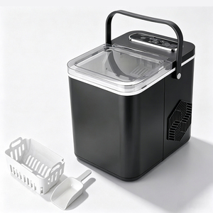 Machine à glaçons Anbolife <span class=keywords><strong>Frigidaire</strong></span> pour comptoir avec seau à glace surdimensionné, portable, autonettoyante, pour la fabrication de glaçons en forme de balle - Product Image 4