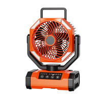Ventilador de Camping Recargable OEM/ODM de 16000 mAh con Luz Nocturna y Función de Banco de Energía