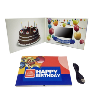 Nhà máy in thiệp chúc mừng giấy kinh doanh Thiệp mời 7 inch LCD màn hình cảm ứng <span class=keywords><strong>Video</strong></span> Brochure thẻ âm nhạc trình bày - Product Image 6