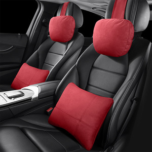 Oreiller tête et cou de voiture en cuir PU de haute qualité en gros pour les fabricants d'utilisation directe des sièges de voiture - Product Image 3