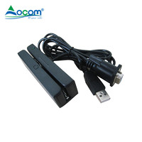 Mini lecteur de carte à bande magnétique OM 90mm Interface personnalisée de lecture 3 pistes avec buzzer