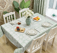 Nappe Moderne Imprimée Vert Clair en PEVA Imperméable Écologique Couleur Personnalisable – Anti-Taches Multi-Usages
