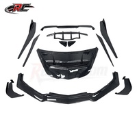 Kit carrosserie en fibre de carbone style ZR1 pour Corvette C8 : lèvre avant, jupes latérales, aileron arrière, diffuseur, capot – ajustement universel