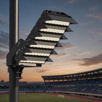 Projecteurs LED sportifs 1200W 1400W en aluminium, IP65, FCC, 100 degrés, 220V, blanc chaud, excellents pour gymnases
