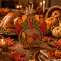Cadeau de Thanksgiving : Dinde qui se balance et qui bouge |   Décoration d'automne en contreplaqué peuplier 3D |   Cadeau de la Ferme Harvest Kitchen |   Vente en gros OEM | CPSC |   Cadeau de Noël