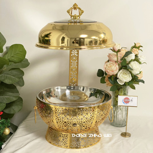 Wedding Party 8L thiết kế mới nhà hàng Nguồn cung cấp treo chafer thực phẩm ấm hơn tự chọn cheffing Fancy đen trắng chafing Bộ món ăn - Product Image 5