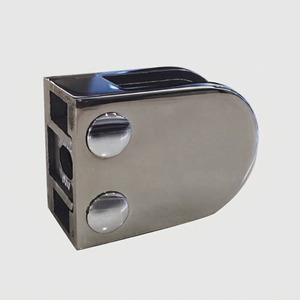 Pince à verre en acier inoxydable pour main courante, fixation murale, design moderne, résistante à la rouille, pour rampes d'escalier - Product Image 1