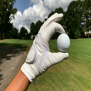 Gants de golf en cuir véritable personnalisés pour hommes, antidérapants et confortables - Product Image 1