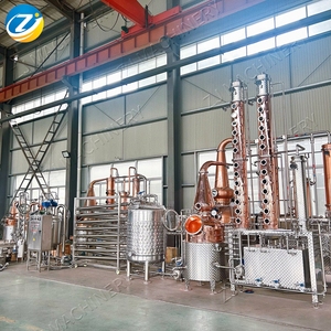 Sistema de destilación de torre de columna alta ZJ 300L, máquina para destilería de <span class=keywords><strong>alcohol</strong></span> de vodka con tanque de fermentación Mash Tun - Product Image 2