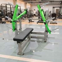 Machine de presse pectorale plate à charge de plaques, qualité supérieure, directement d'usine, pour la musculation des pectoraux avec trois plaques de poids suspendues, équipement de gym