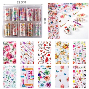 Feuilles de transfert pour ongles, décoration de manucure, 1 étui, 10 rouleaux, 2020x4, prix d'usine, DIY bricolage, 100 - Product Image 3