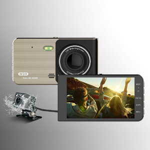 Rohs Chứng Nhận 4-Inch Màn Hình Cảm Ứng Xe Máy Ảnh Máy Ghi Âm Kép 1080P HD Tầm Nhìn Ban Đêm Góc Rộng Dash Cam 1-Năm Bảo Hành Không Thấm Nước - Product Image 5