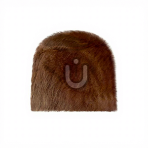 Bonnet en cuir de vachette marron clair avec broderie 3D - Style plage et affaires, unisexe, ajustement réglable - Product Image 1