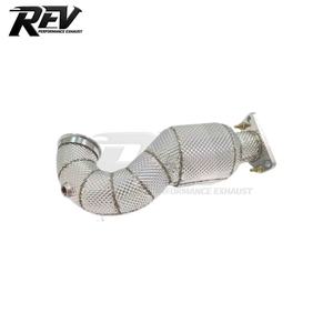 Tuyau d'échappement <span class=keywords><strong>sport</strong></span> en acier inoxydable de haute qualité REV 1,5 mm pour <span class=keywords><strong>Fiat</strong></span> <span class=keywords><strong>500</strong></span> Abarth 1.4T, 200 cellules, avec finition thermique enveloppée - Product Image 1
