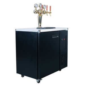 Distributore di birra alla spina <span class=keywords><strong>professionale</strong></span> 3-Tap tipo T con doppio sistema di raffreddamento e torre in acciaio inossidabile resistente - Product Image 4