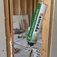 Espuma de Poliuretano Profesional de Grado Industrial, 750 ml, Sellador Aislante de Alta Expansión para Fijación de Marcos de Puertas y Relleno de Cavidades de Construcción