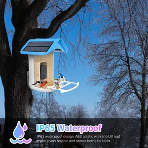Smart Ai Bird Feeder Cage Box Wooden Squirrel Proof Water Outside 180 Window Metal Wood Plastic With Camera Humming Bird Feeder