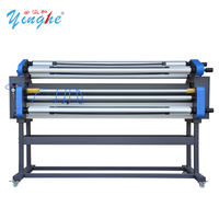 Laminateur à froid automatique YINGHE 168 cm avec alimentation pneumatique pour films grand format, machine à plastifier pour panneaux KT/vinyle avec rouleau en silicone