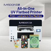 Imprimante jet d'encre UV Baysoon A3, imprimante numérique UV rouleau à rouleau, imprimante UV pour bouteilles et coques de téléphone, petite imprimante UV