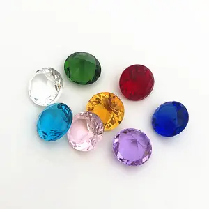 20mm 8pcs Crystal diamond Rainbow Glass Beads Feng Shui Sphere Crystals Decorative Craft Gift Wedding Home Decor Children's toys