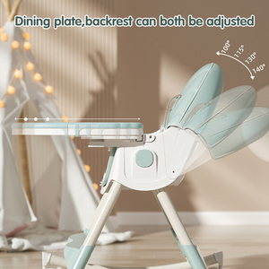 <span class=keywords><strong>Chaise</strong></span> haute confortable pour bébé et enfant, 4 en 1, avec hauteur réglable, pliable, <span class=keywords><strong>chaise</strong></span> de repas pour bébé avec roulettes - Product Image 6