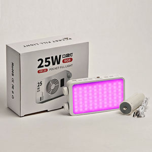 Panneau LED RGB pour studio vidéo 25W, lumière de tournage portable et rechargeable pour tous les appareils - Product Image 3