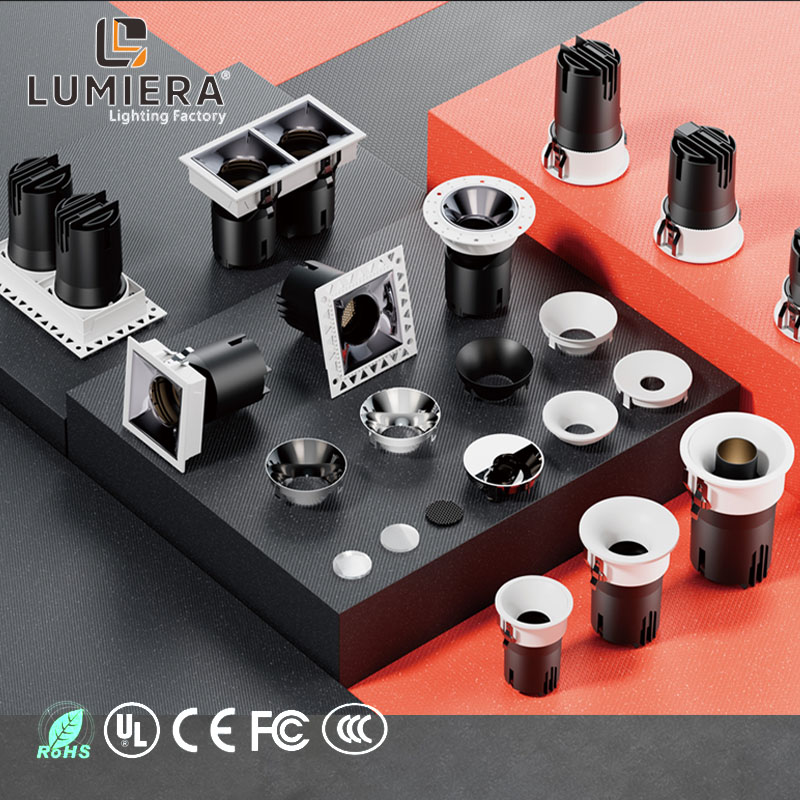 LUMIERA современный антибликовый полностью алюминиевый встраиваемый потолочный светильник прожектор для домашнего офиса, внутреннего освещения, Заводская розетка