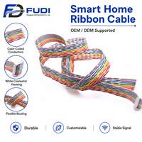 Câble plat IDC en cuivre étamé de haute qualité, assemblé sur mesure en usine, adaptateur FFC, faisceau de câblage électronique PVC