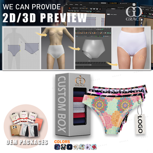 Bragas sin costuras personalizado con estampado floral, flor de leopardo, seda de hielo, sin rastro, ropa interior consolidada de una pieza <span class=keywords><strong>para</strong></span> <span class=keywords><strong>mujer</strong></span>, bragas sin costuras - Product Image 6