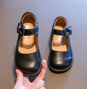 Precio de Fábrica, Venta al por Mayor en China, Zapatos de Vestir para Niñas, Zapatos Escolares Negros de Cuero Genuino, Zapatos Mary Jane para Niñas - Product Image 5