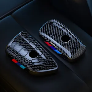 Wholesale Price ABS Carbon Fiber Style Car Key Case Cover For BMW X3 X5 X6 F30 F34 F10 F20 G20 G30 F15 F16 1 3 5 7 Series