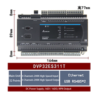 Controlador Lógico Programable Delta PLC DVP48ES300T/DVP48ES300R con 24 Entradas Digitales y 24 Salidas de Transistor/Relé para Equipos de Automatización