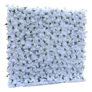 Customized <b>White</b> <b>Artificial</b> <b>Flower</b> Wedding Party Background Decoration Wall Fake Rose and Peony Background Wall Party Decoration - Product Image 5