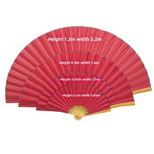 Grand Ventilateur Suspendu de 1.2m pour Salon Rouge Jaune Blanc DIY Calligraphie Peinture pour Nouvel An Chinois Décor Éventail en <span class=keywords><strong>Bambou</strong></span> - Product Image 5