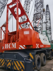 Grúa de rueda de 50 toneladas Harbin HCMP QLY50 grúa de puerto de Marca China equipo de Puerto usado que incluye grúa de rueda de 25 toneladas - Product Image 3