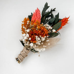 Mini <span class=keywords><strong>Bouquet</strong></span> Floral à Boutonnière <span class=keywords><strong>Fleurs</strong></span> <span class=keywords><strong>Séchées</strong></span> Boutonnière pour Garçon d'Honneur, Boutonnière, Verdure, <span class=keywords><strong>Automne</strong></span>, Mariage - Product Image 4