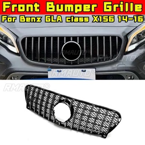Bandes décoratives pour calandre de voiture, kit carrosserie, calandre avant pour Mercedes Benz GLA classe X156 2014-2016, extérieur - Product Image 2