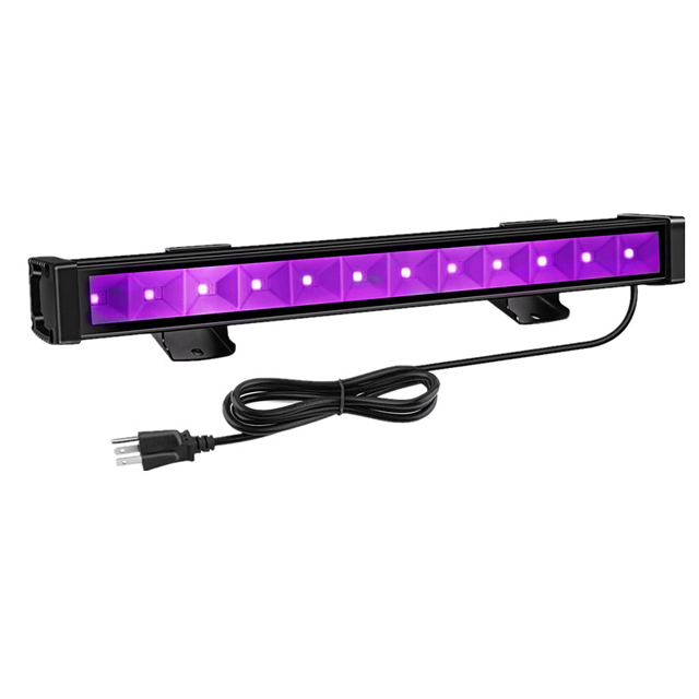 Hot Sale Led Purple Fluorescent Bar 10W 20W 30W Induction Atmosphere Lamp AC85-265V 395NM UV FloodLight UV Wash Light